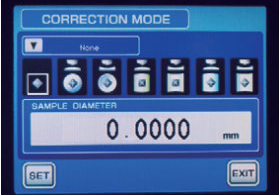 Écran de correction cylindre/sphère